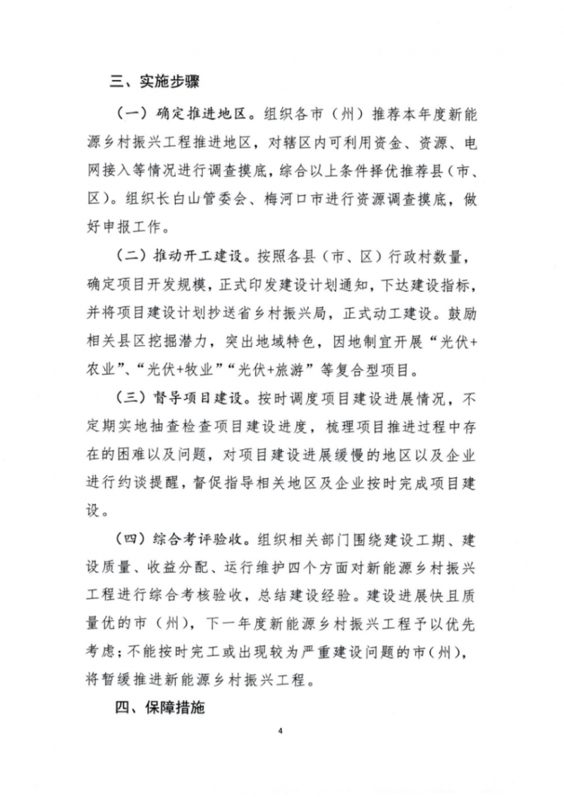 吉林省能源局發(fā)布全國首個出臺的省級“新能源+鄉(xiāng)村振興”方案！