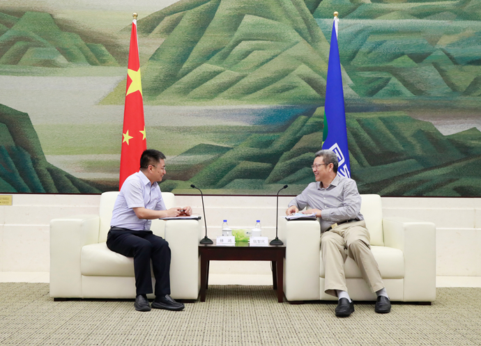 錢(qián)智民會(huì)見(jiàn)江西省新余市委副書(shū)記、市長(zhǎng)徐鴻