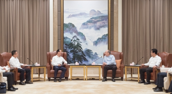 中國電建集團公司黨委書記、董事長丁焰章拜會福建省委書記尹力、省長趙龍