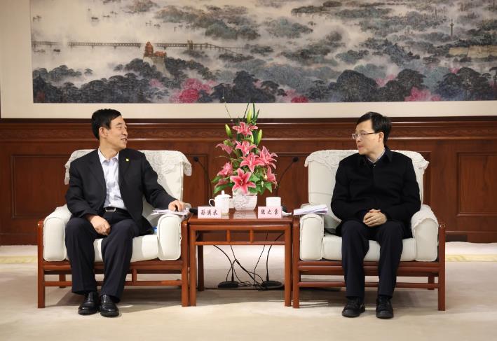 中國能建黨委副書記、總經(jīng)理孫洪水與南京市市長陳之常會(huì)談