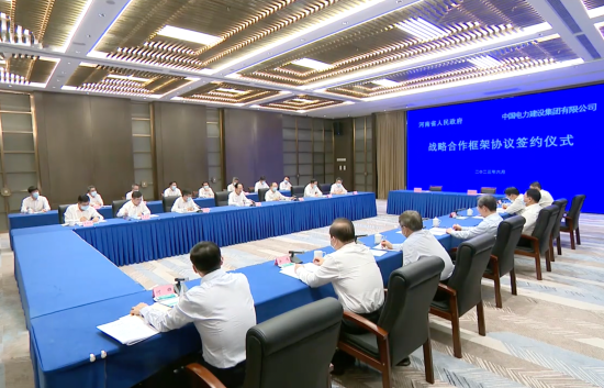 中國電建黨委書記、董事長丁焰章拜會河南省委書記樓陽生、省長王凱