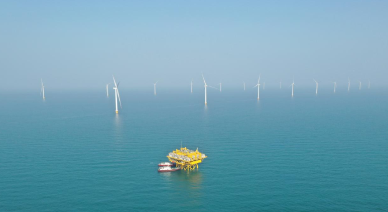 山東首個(gè)百萬千瓦級海風(fēng)基地！國家電投半島南U1一期并網(wǎng)發(fā)電