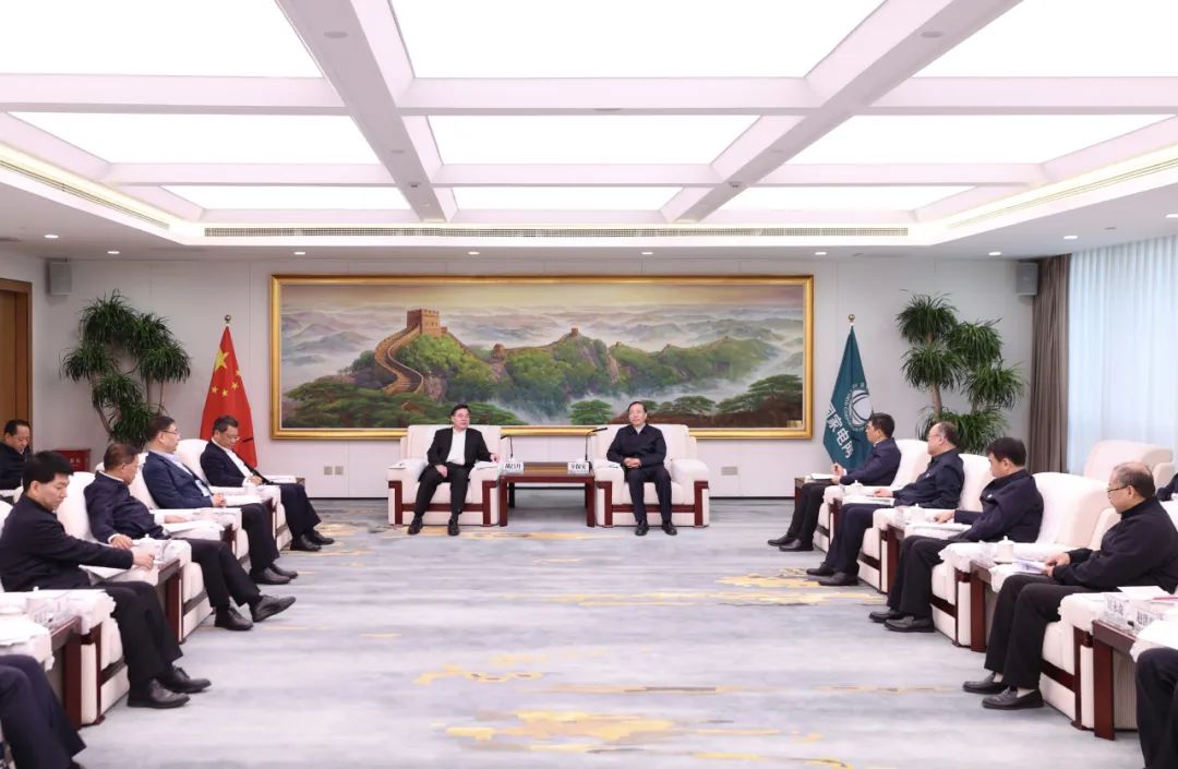 國家電網(wǎng)公司董事長辛保安與甘肅省委書記胡昌升、省長任振鶴會(huì)談