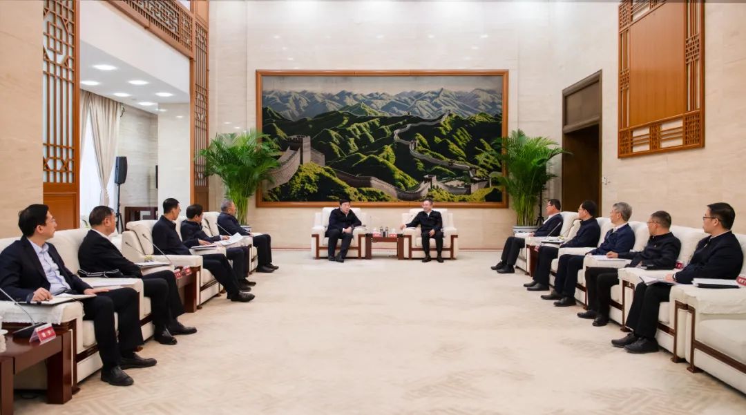 大唐集團董事長、黨組書鄒磊與國家電網(wǎng)董事長、黨組書記張智剛會談
