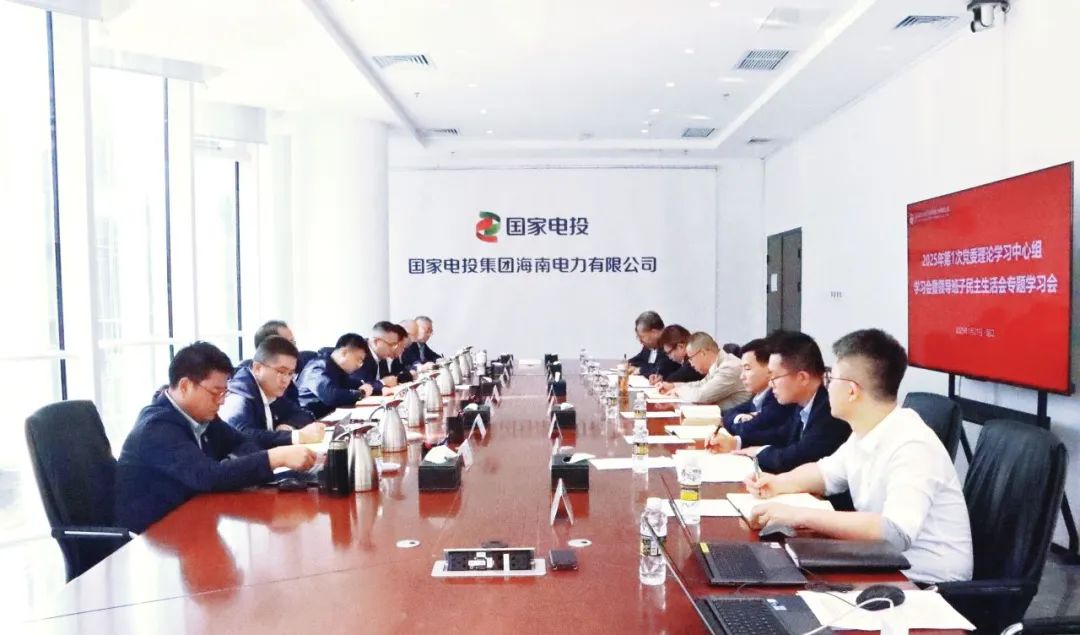 國家電投海南公司召開2025年第1次黨委理論學(xué)習中心組學(xué)習(擴大)會暨2024年度領(lǐng)導(dǎo)班子民主生活會會前集中學(xué)習研討會