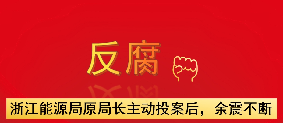 浙江能源局原局長(zhǎng)主動(dòng)投案后，余震不斷